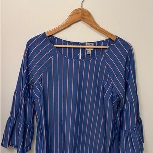 Blue Striped Women's Top